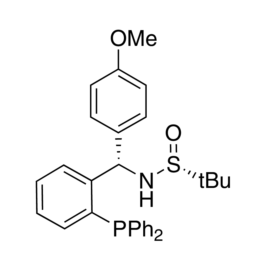 [S(R)]-N-[(S)-[2-(Diphenylphosphino)phenyl](4-methoxyphenyl)methyl]-2-methyl-2-propanesulfinamide, 95%