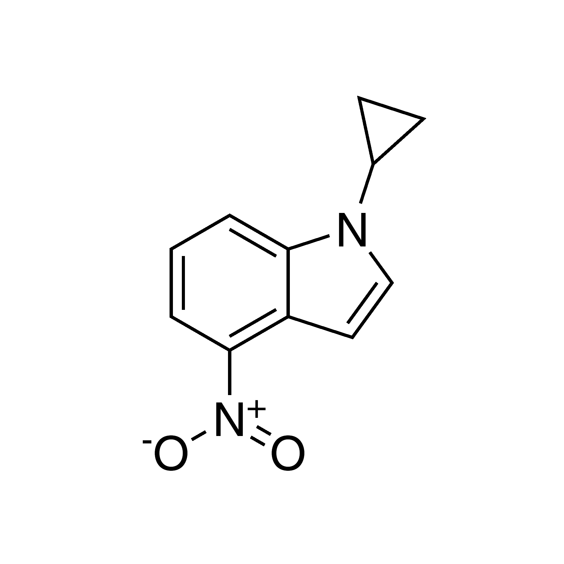 1-Cyclopropyl-4-nitro-1H-indole, 95%