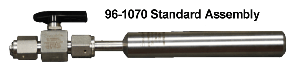Swagelok® Cylinder Assembly, 50ml with 1/4 VCR Male Ball Valve and Female Nut for CVD/ALD