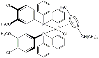 Chloro[(S)-(-)-5,5'-dichloro-6,6'-dimethoxy-2,2'-bis(diphenylphosphino)-1,1'-biphenyl](p-cymene)ruthenium(II) chloride CH₂Cl₂ adduct