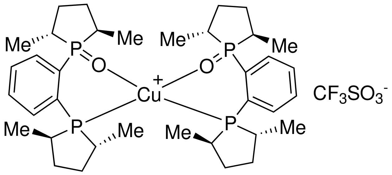 Bis{[1-(2R,5R)-2,5-dimethylphospholanyl]-[2-(2R,5R)-2,5-dimethylphospholanyl-1-oxide]benzene}copper(I) trifluoromethanesulfonate, min. 97%