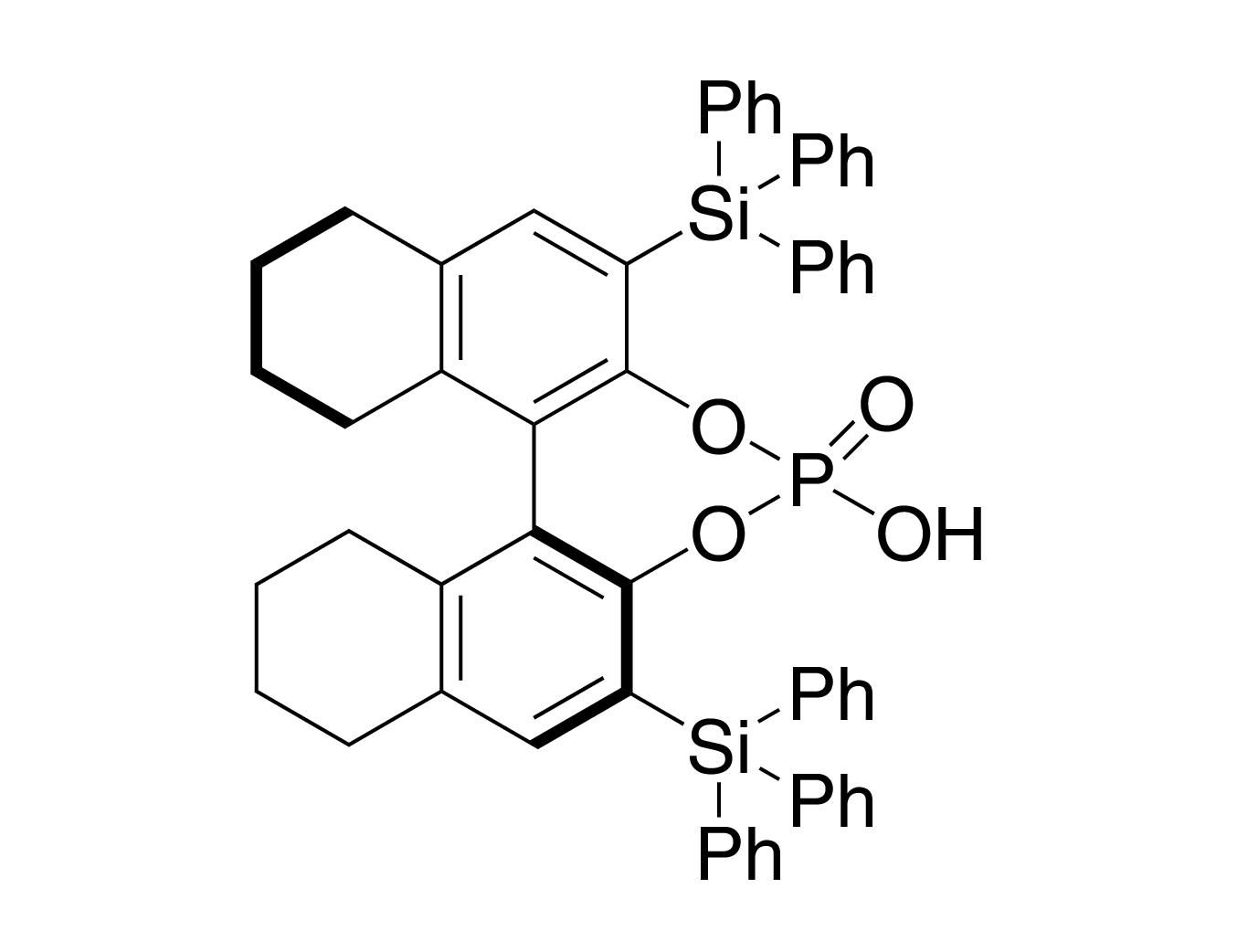 (11bS)-8,9,10,11,12,13,14,15-Octahydro-4-hydroxy-2,6-bis(triphenylsilyl)-4-oxide-dinaphtho[2,1-d:1',2'-f][1,3,2]dioxaphosphepin, 98%, (99% ee)