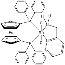 Dichloro[1,1’-bis(diphenylphosphino)ferrocene](2-aminomethylpyridine)ruthenium(II) RuCl₂(AMPY)(DPPF)