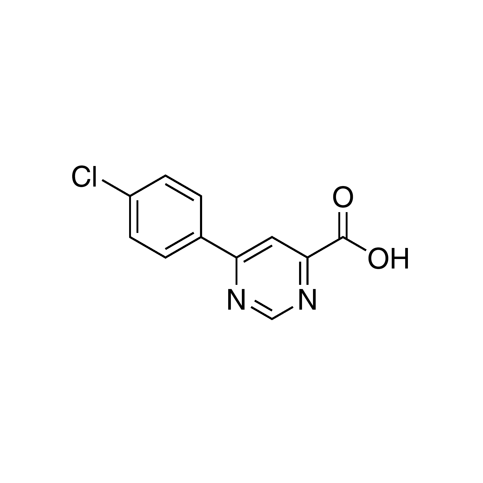 6-(4-Chlorophenyl)pyrimidine-4-carboxylic acid, 95%