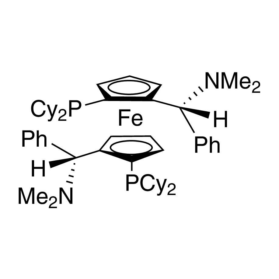 (S,S)-(+)-2,2'-Bis[(R)-(N,N-dimethylamino)(phenyl)methyl]-1,1'-bis(dicyclo­hexylphosphino)ferrocene, min. 97%