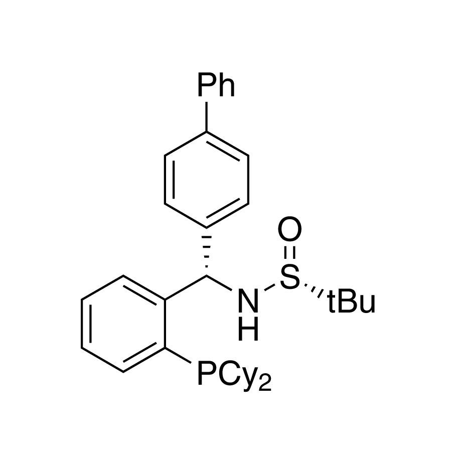 [S(R)]-N-[(S)-1-[2-(Dicyclohexylphosphino)phenyl]-(1,1'-biphenyl)methyl]-2-methyl-2-propanesulfinamide, 95%