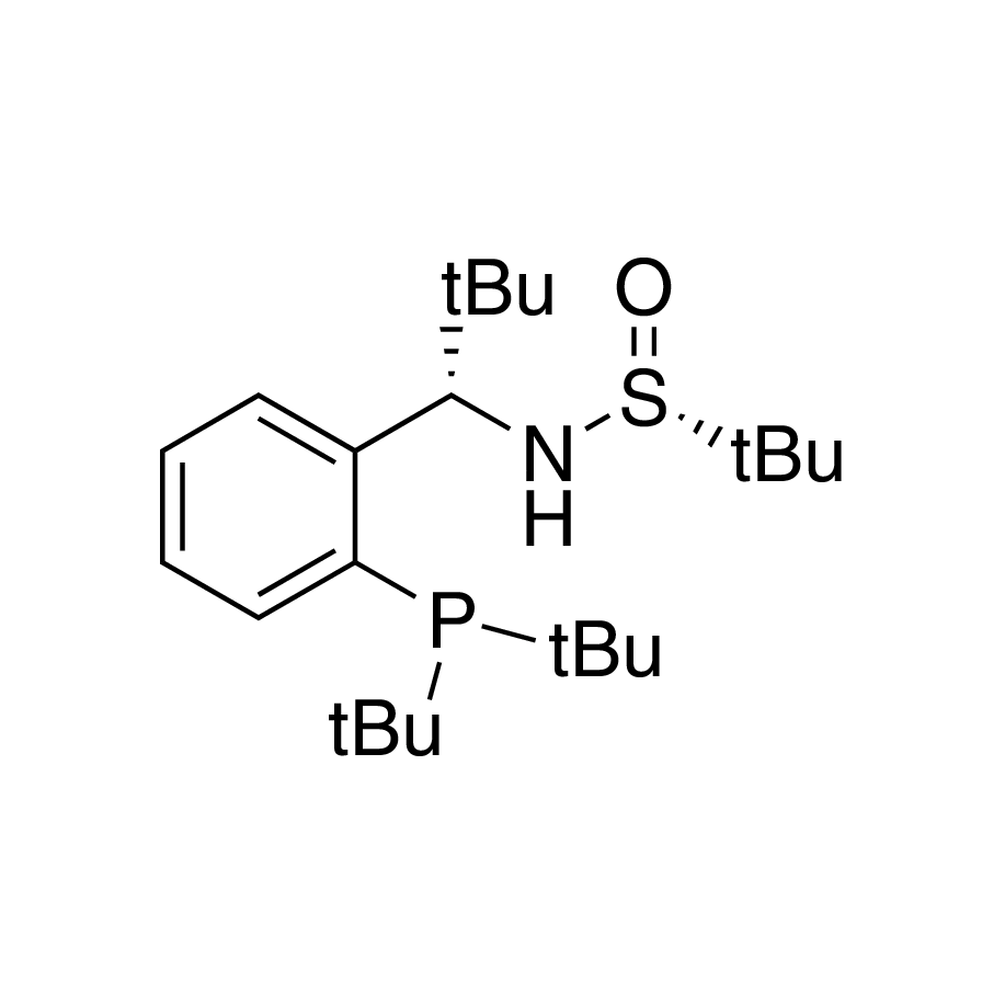 [S(R)]-N-[(1S)-1-[2-(Di-tert-butylphosphanyl)phenyl]-2,2-dimethylpropyl]-2-methyl-2-propanesulfinamide, 95%