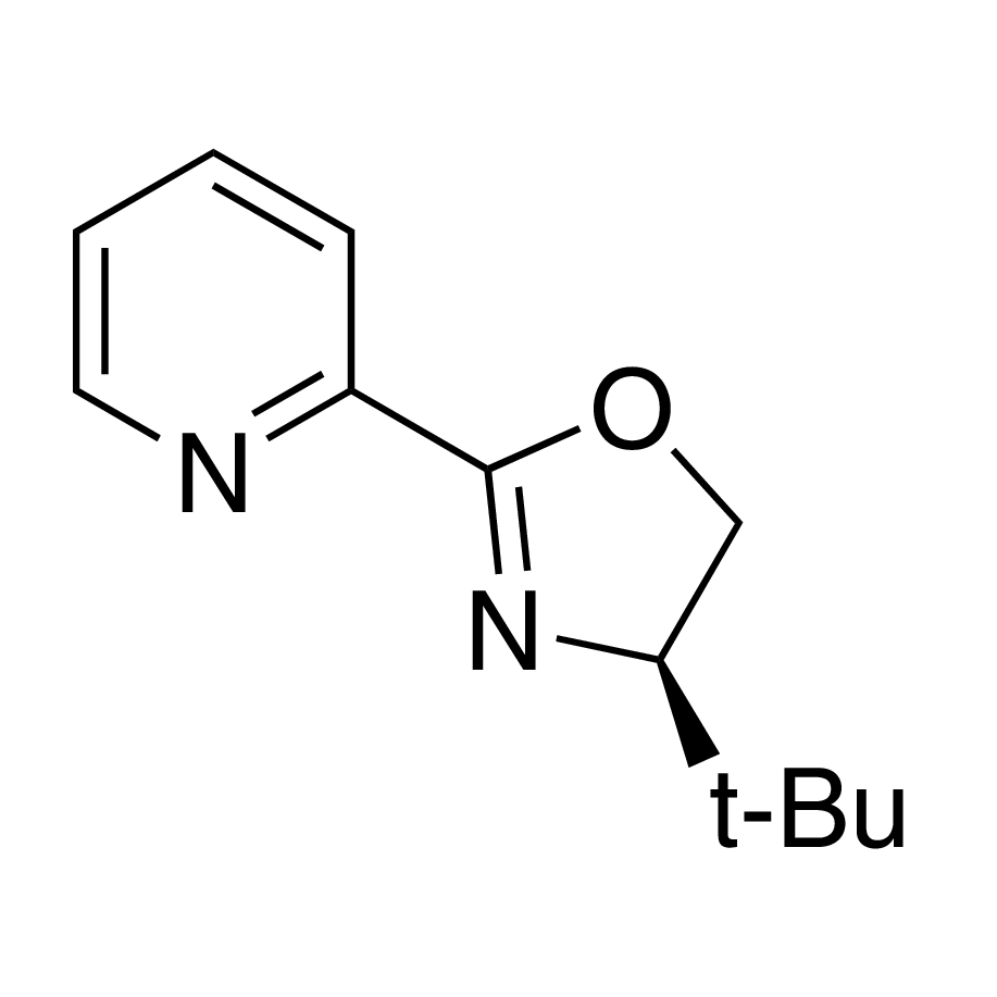2-[(4R)-4-tert-Butyl-4,5-dihydro-2-oxazolyl]pyridine, 95%, (99% ee)
