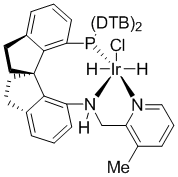 Chlorodihydrido{(R)-(+)-7-Bis(3,5-di-t-butylphenyl)phosphino-7'-[(3-methylpyridine-2-ylmethyl)amino]-2,2',3,3'-tetrahydro-1,1'-spirobiindane}iridium(III), >97% (>99% ee)  Ir-(R)-DTB-SpiroPAP-3-Me