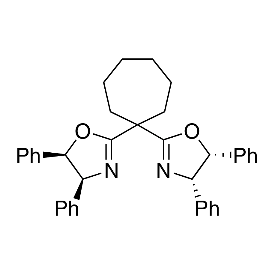 (4S,4'S,5R,5'R)-2,2'-(Cycloheptane-1,1-diyl)bis(4,5-diphenyl-4,5-dihydrooxazole), 95%, (99% ee)