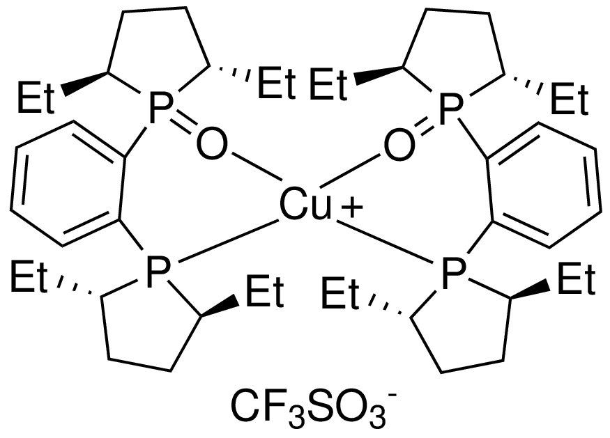 Bis{[1-(2S,5S)-2,5-diethylphospholanyl]-[2-(2S,5S)-2,5-diethylphospholanyl-1-oxide]benzene}copper(I) trifluoromethanesulfonate, min. 97%