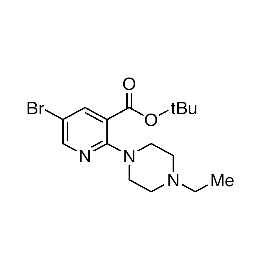 5-Bromo-2-(4-ethyl-piperazin-1-yl)-nicotinic acid tert-butyl ester, 95%