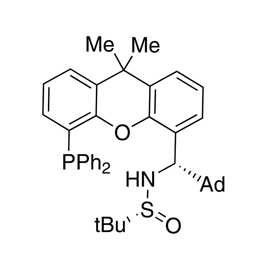 [S(R)]-N-((1S)-(Adamantan-1-yl)(5-(diphenylphosphanyl)-9,9-dimethyl-9H-xanthen-4-yl)methyl)-2-methyl-2-propanesulfinamide, 95%