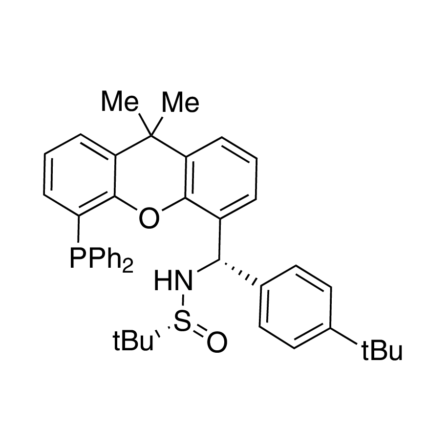 [S(R)]-N-[(S)-[4-(1,1-Dimethylethyl)phenyl][5-(diphenylphosphino)-9,9-dimethyl-9H-xanthen-4-yl]methyl]-2-methyl-2-propanesulfinamide, 95%