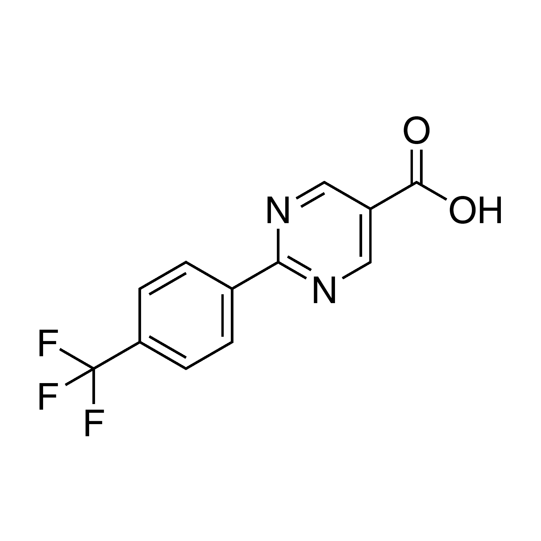 2-(4-(Trifluoromethyl)phenyl)pyrimidine-5-carboxylic acid, 95%