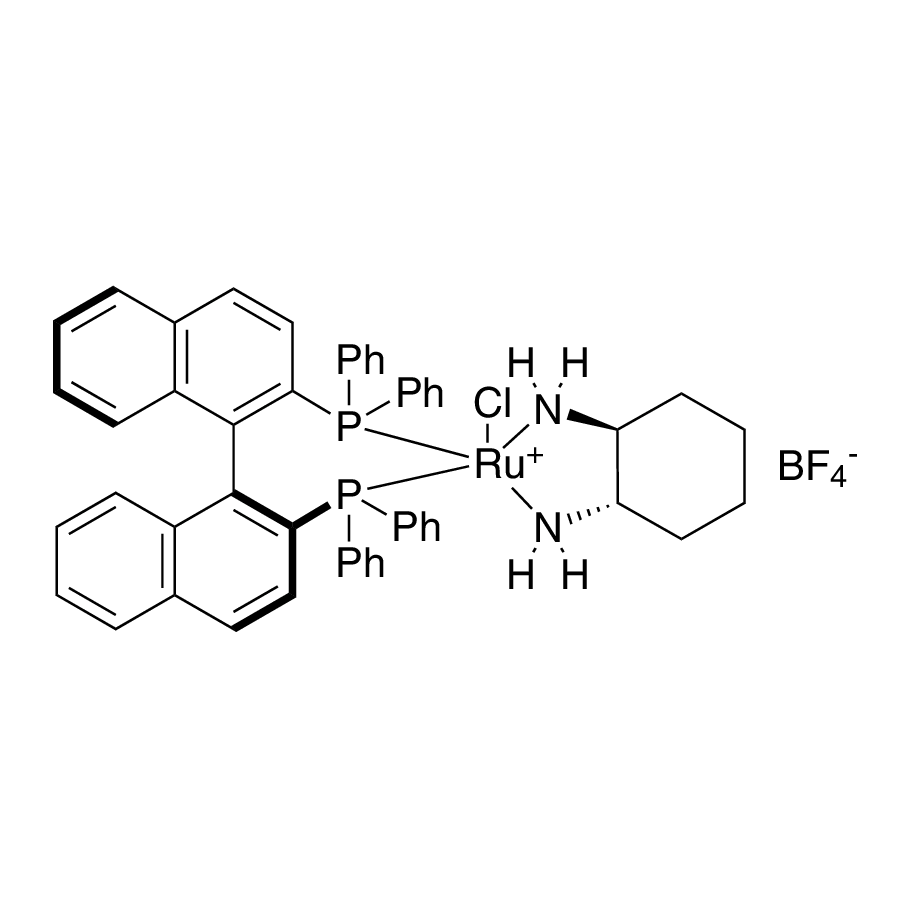 Chloro[(S)-2,2'-bis(diphenylphosphino)-1,1'-binaphthyl][(1S,2S)-cyclohexane-1,2-diamine]ruthenium(II) tetrafluoroborate, min. 97%