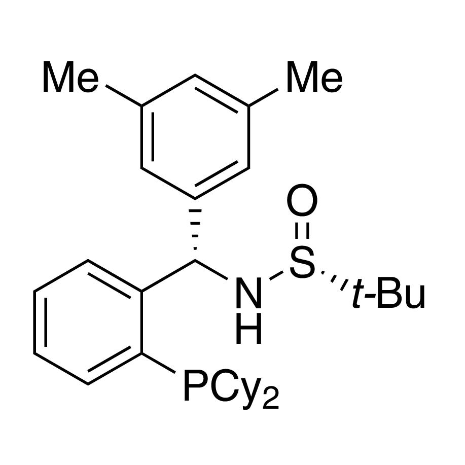 [S(R)]-N-[(S)-(3,5-Dimethylphenyl)[2-(dicyclohexylphosphino)phenyl]methyl]-2-methyl-2-propanesulfinamide, 95%