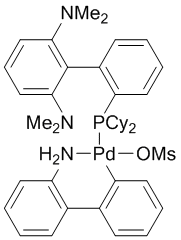 Methanesulfonato(2-dicyclohexylphosphino-2',6'-bis(dimethylamino)-1,1'-biphenyl)(2'-amino-1,1'-biphenyl-2-yl)palladium(II), 98% [CPhos Palladacycle Gen. 3]