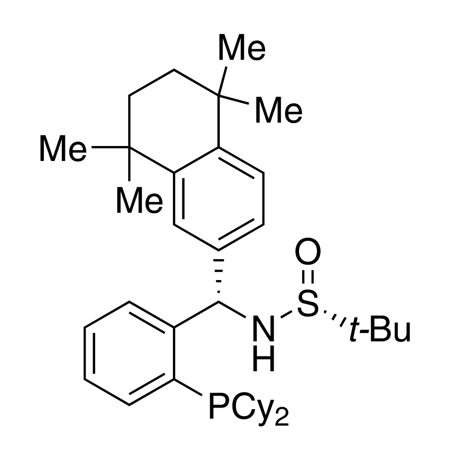 [S(R)]-N-[(S)-[2-(Dicyclohexylphosphino)phenyl](5,6,7,8-tetrahydro-5,5,8,8-tetramethyl-2-naphthalenyl)methyl]-2-methyl-2-propanesulfinamide, 95%