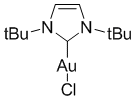 Chloro[1,3-bis(t-butyl)-2H-imidazol-2-ylidene]gold(I), 98%