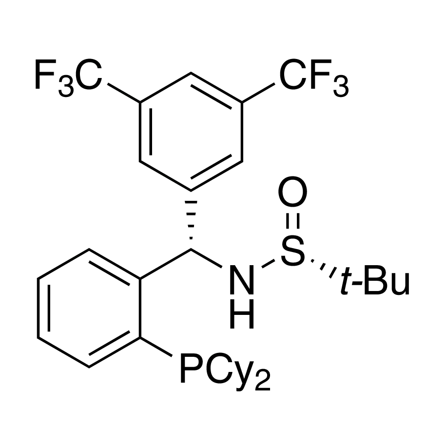 [S(R)]-N-[(S)-3,5-(Bis(trifluoromethyl)phenyl][2-(dicyclohexylphosphino)phenyl]methyl]-2-methyl-2-propanesulfinamide, 95%