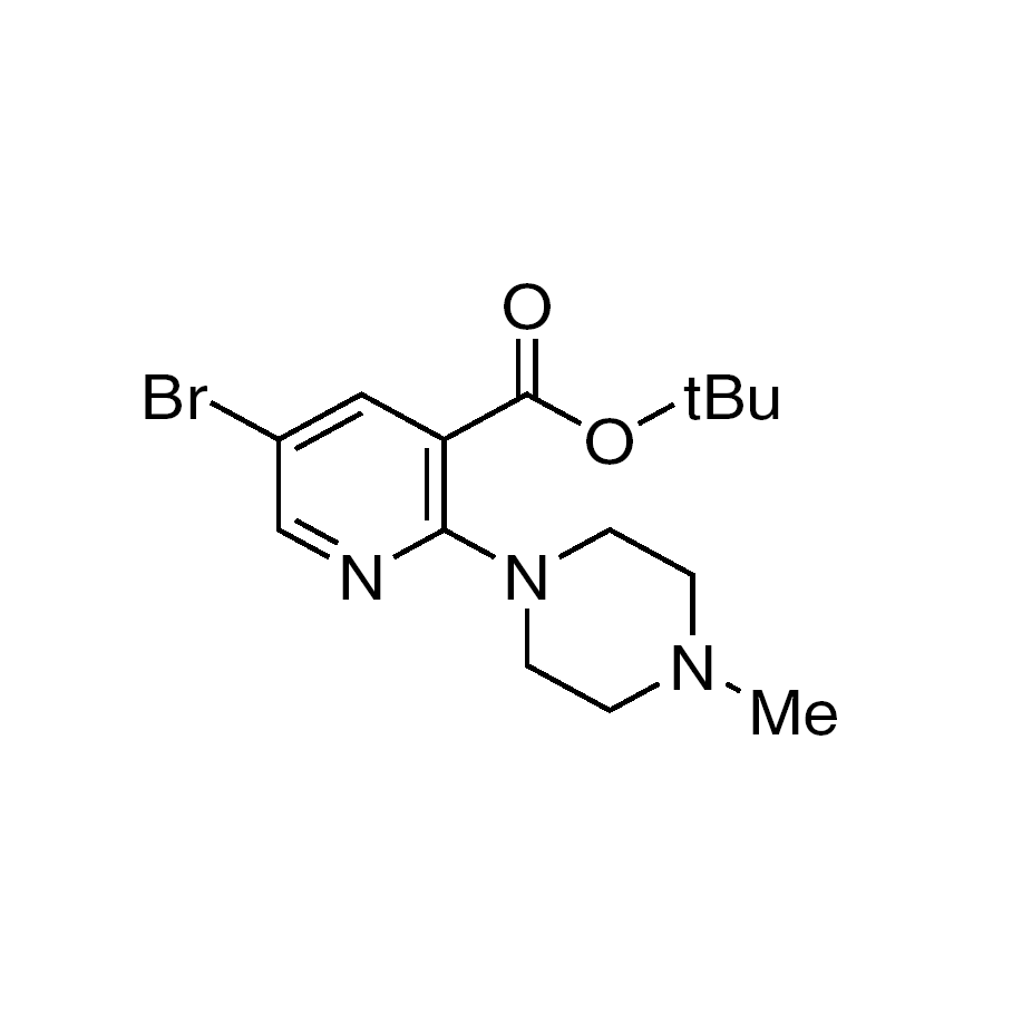 5-Bromo-2-(4-methyl-piperazin-1-yl)-nicotinic acid tert-butyl ester, 95%