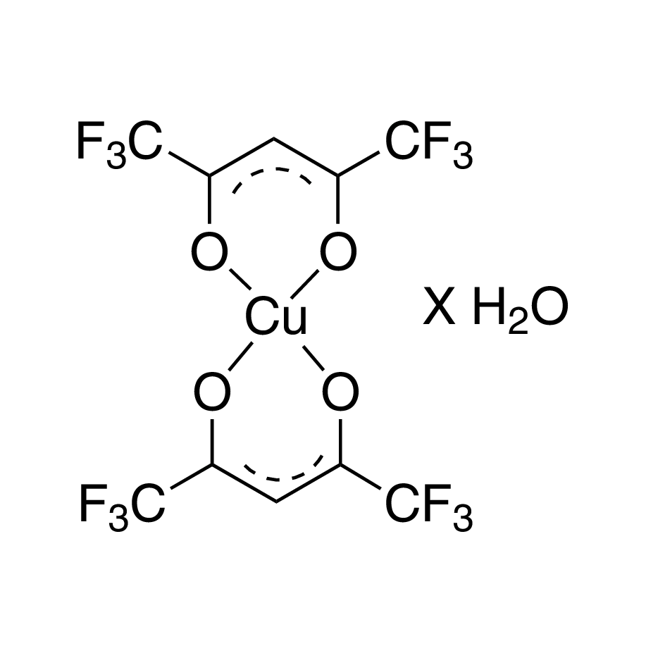 Copper(II) hexafluoroacetylacetonate hydrate, elec. gr. (99.99+%-Cu) PURATREM