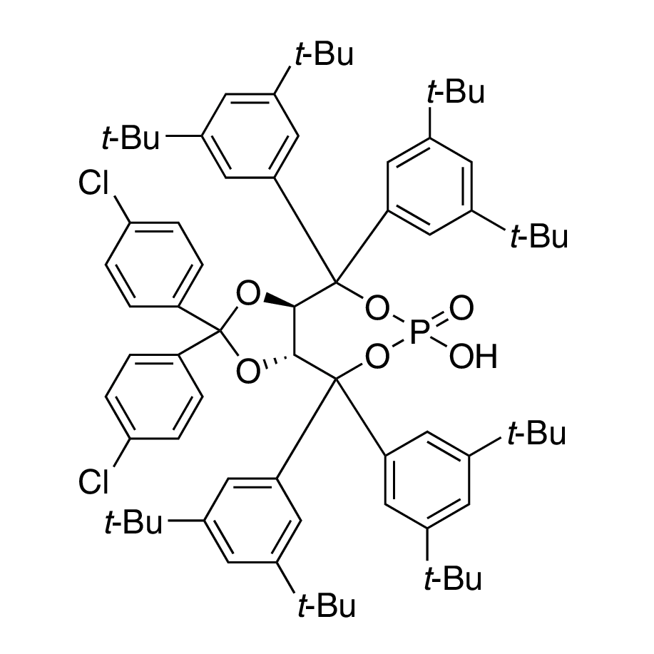 (3aR,8aR)-4,4,8,8-Tetrakis(3,5-di-tert-butylphenyl)-2,2-bis(4-chlorophenyl)-6-hydroxy-tetrahydro-6-oxide-[1,3]dioxolo[4,5-e][1,3,2]dioxaphosphepine, 95%, (99% ee)95%, (99% ee)
