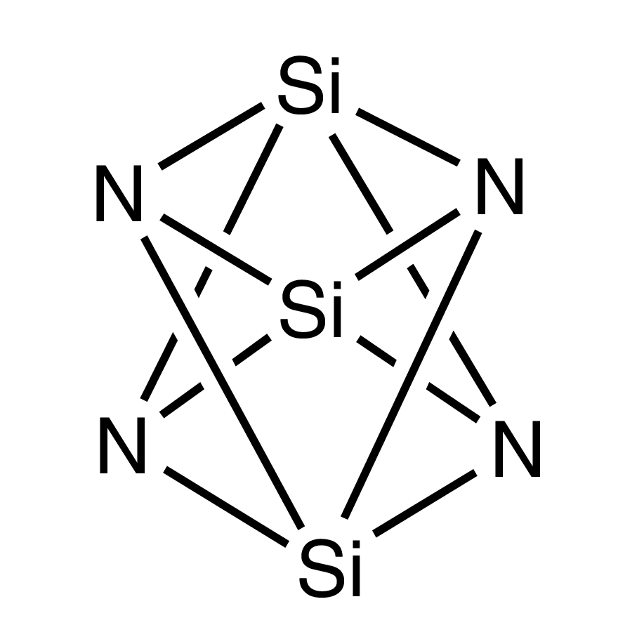 Silicon nitride (>90% alpha phase), 0.2-4.0 microns (99%-Si)