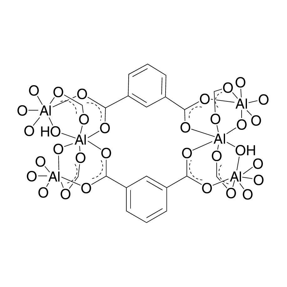 Aluminum hydroxide isophthalate MOF (CAU-10, Isophthalate:Al=0.9-1.0)