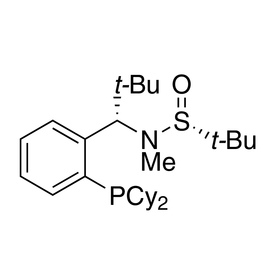 [S(R)]-N-[(1S)-1-[2-(Dicyclohexylphosphino)phenyl]-2,2-dimethylpropyl]-N,2-dimethyl-2-propanesulfinamide, 95%