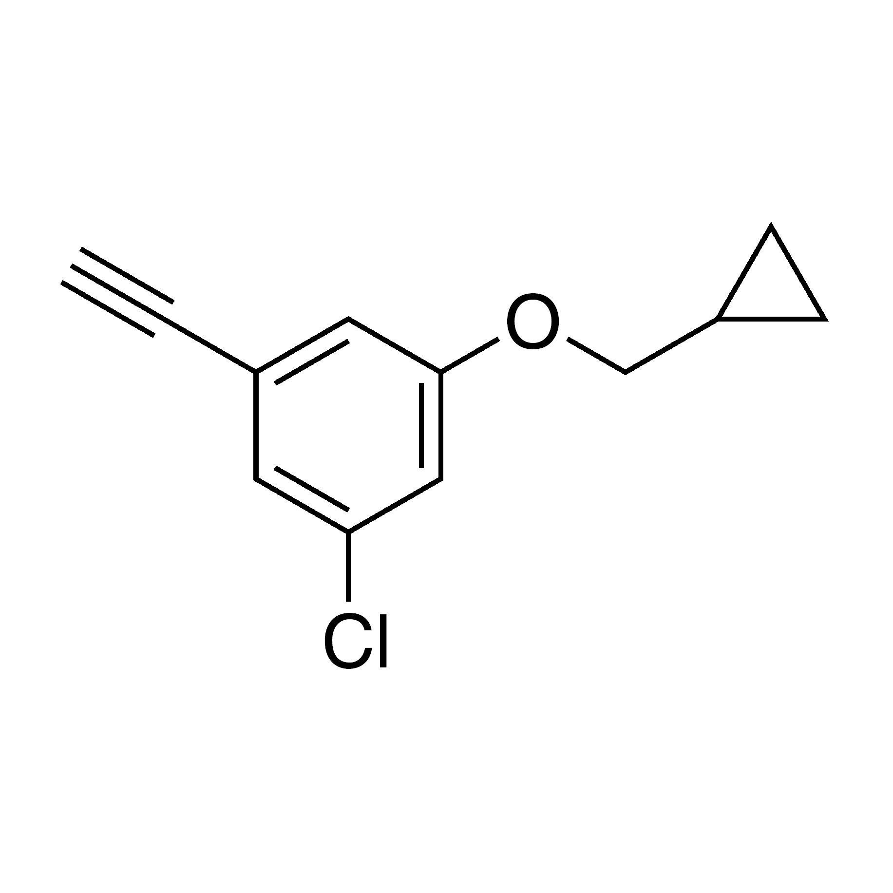 1-Chloro-3-(cyclopropylmethoxy)-5-ethynylbenzene, 95%