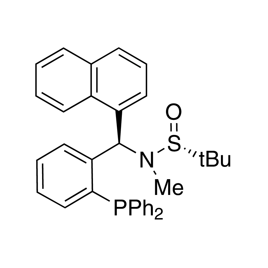 [S(R)]-N-[(R)-[2-(Diphenylphosphino)phenyl]-1-naphthalenylmethyl]-N,2-dimethyl-2-propanesulfinamide, 95%