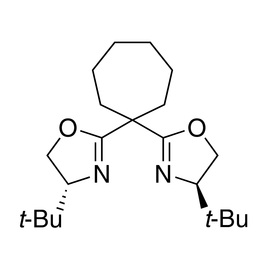 (4R,4'R)-2,2'-(Cycloheptane-1,1-diyl)bis(4-tert-butyl-4,5-dihydrooxazole), 98%, (99% ee)