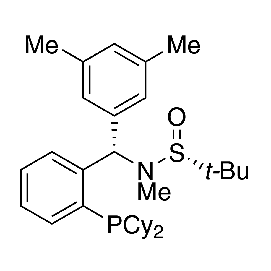 [S(R)]-N-[(S)-(3,5-Dimethylphenyl)[2-(dicyclohexylphosphino)phenyl]methyl]-N,2-dimethyl-2-propanesulfinamide, 95%