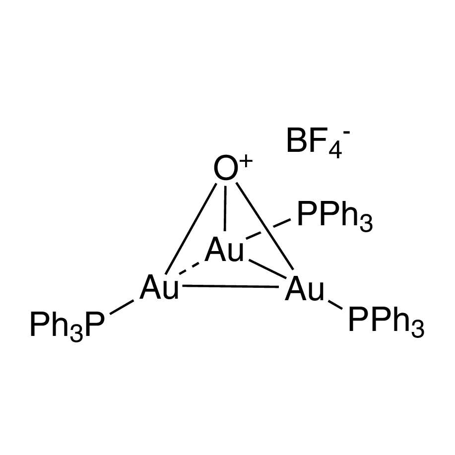 Tris[triphenylphosphinegold(I)]­oxonium tetrafluoroborate, 98%