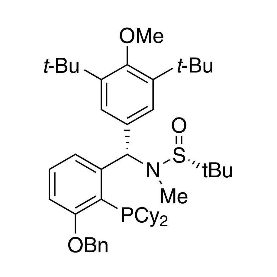 [S(R)]-N-[(S)-[3,5-Di-tert-butyl-4-methoxyphenyl][(3-benzyloxy-2-(dicyclohexylphosphino)phenyl)methyl]-N,2-dimethyl-2-propanesulfinamide, 95%