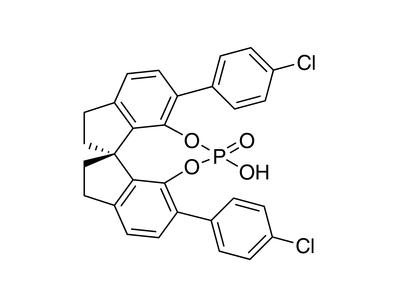 (11aS)-3,7-Bis(4-chlorophenyl)-10,11,12,13-tetrahydro-5-hydroxy-diindeno[7,1-de:1',7'-fg][1,3,2]dioxaphosphocin, 98%, (99% ee)