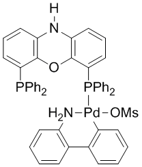 Methanesulfonato[4,6-bis(diphenylphosphino)phenoxazine](2'-amino-1,1'-biphenyl-2-yl)palladium(II), 98% [NiXantphos Palladacycle Gen. 3]