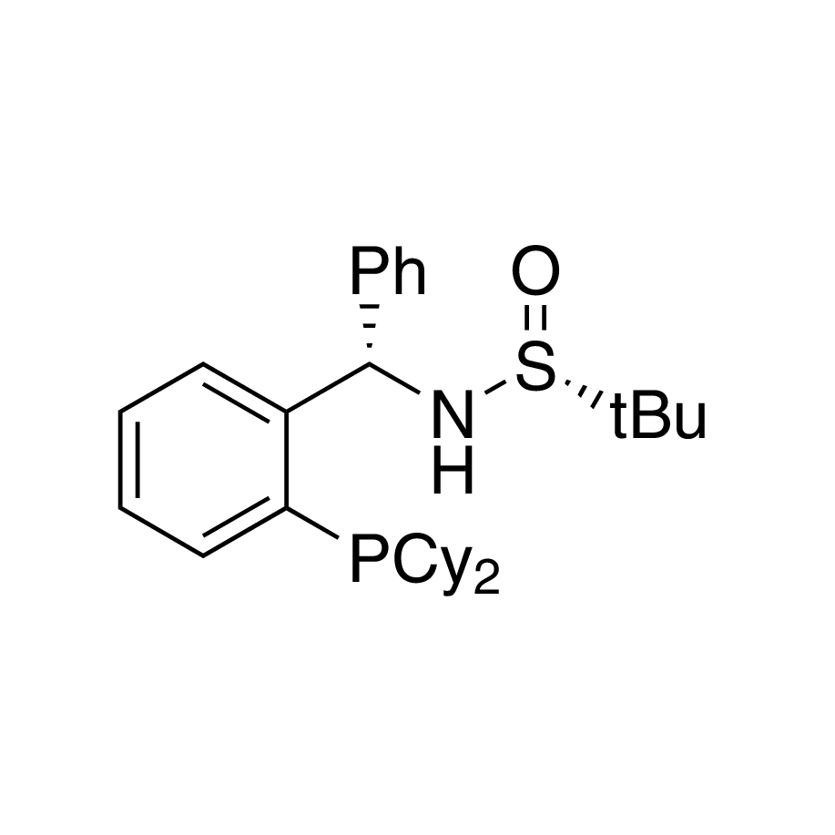 [S(R)]-N-[(S)-[2-(Dicyclohexylphosphino)phenyl]phenylmethyl]-2-methyl-2-propanesulfinamide, 95%