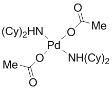 trans-Bis(dicyclohexylamine)bis(acetato)palladium(II) DAPCy