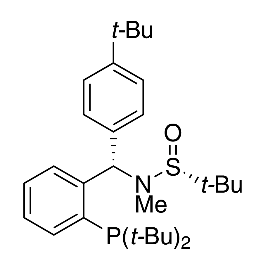 [S(R)]-N-[(S)-(4-(tert-Butyl)phenyl)[2-(di-tert-butylphosphino)phenyl]methyl]-N,2-dimethyl-2-propanesulfinamide, 95%