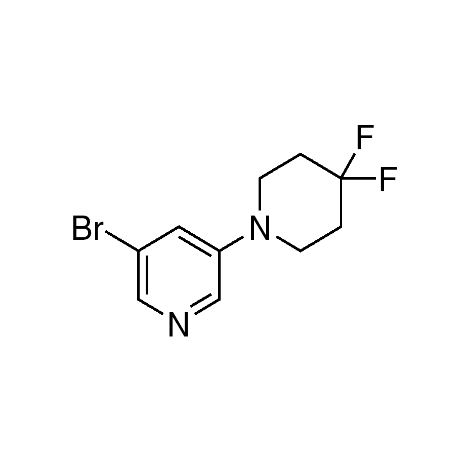 3-Bromo-5-(4,4-difluoropiperidin-1-yl)pyridine, 95%
