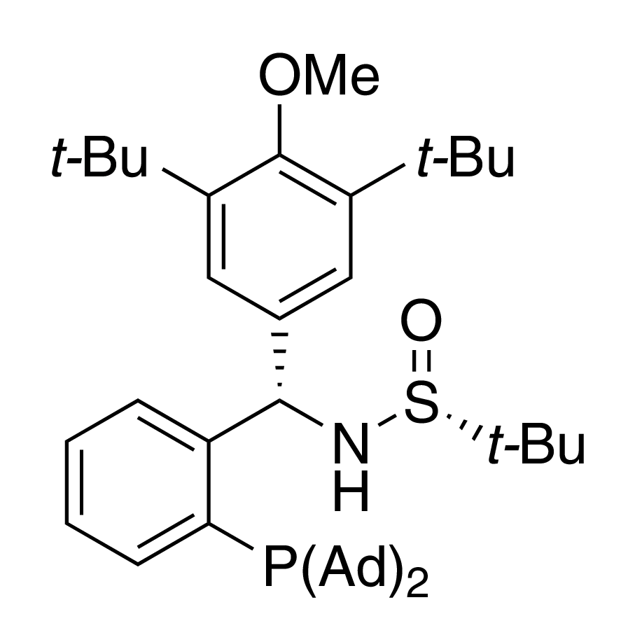 [S(R)]-N-[(S)-[3,5-Bis(1,1-dimethylethyl)-4-methoxyphenyl][2-(diadamantanphosphanyl)phenyl]methyl]-2-methyl-2-propanesulfinamide, 95%