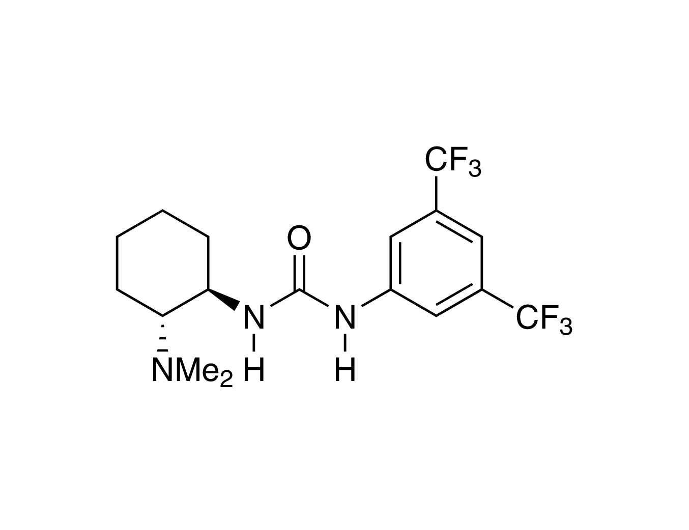 N-[3,5-Bis(trifluoromethyl)phenyl]-N'-[(1R,2R)-2-(dimethylamino)cyclohexyl]urea, 98%, (99% ee)