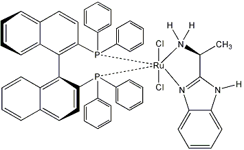 Dichloro[(S)-(-)-2,2'-bis(diphenylphosphino)-1,1'-binaphthyl][(S)-(-)-2-(α-methylmethanamine)-1H-benzimidazole]ruthenium(II), min. 95%