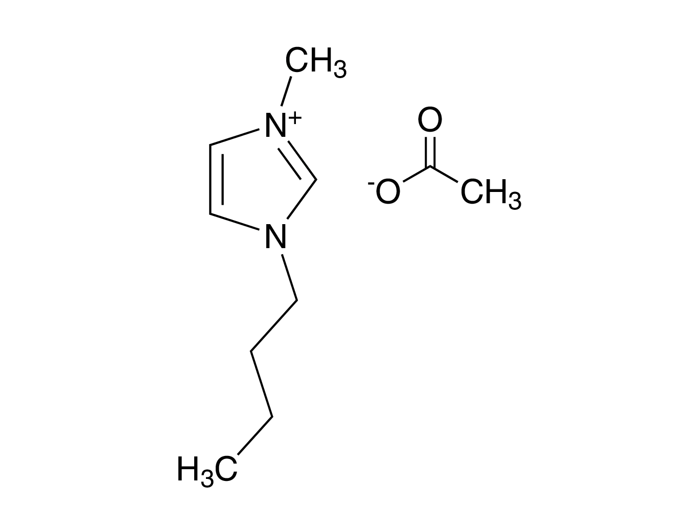 1-Butyl-3-methylimidazolium acetate, 95%, [BMIM]acetate
