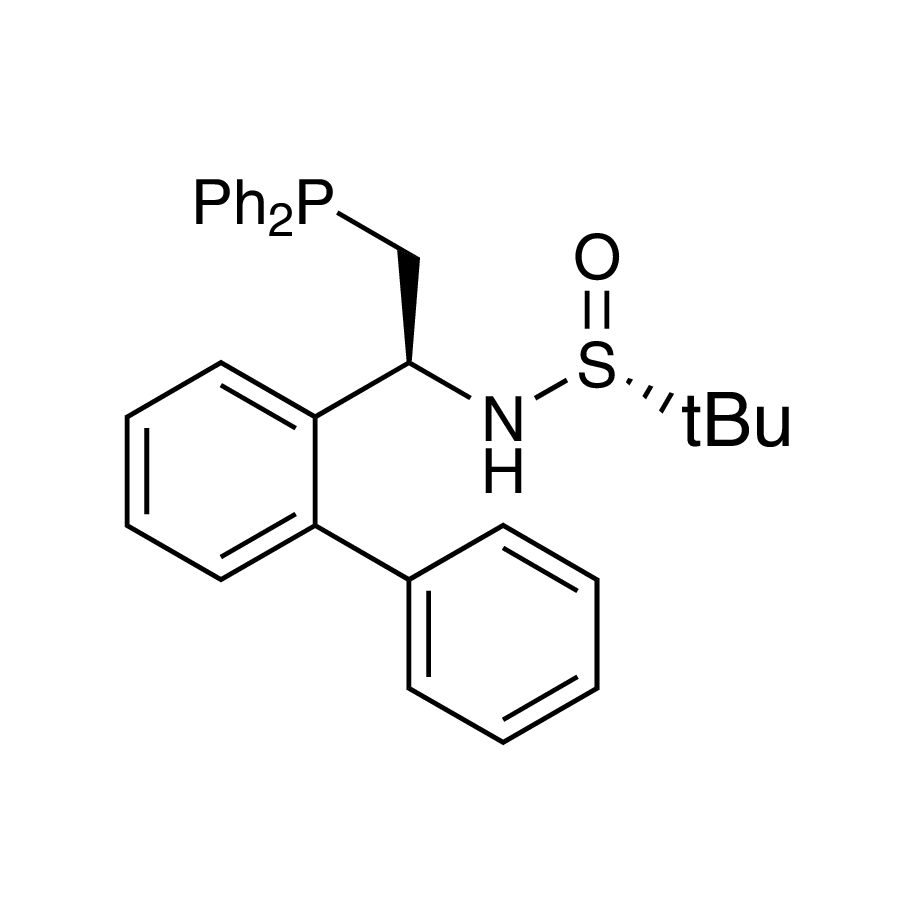 [S(R)]-N-[(1S)-1-[1,1''-Biphenyl]-2-yl-2-(diphenylphosphino)ethyl]-2-methyl-2-propanesulfinamide, 95%