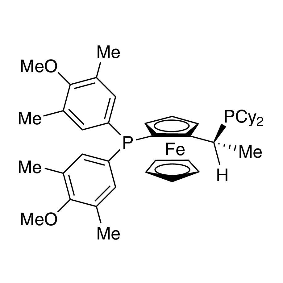 (R)-(-)-1-{(S)-2-[Bis(3,5-dimethyl-4-methoxyphenyl)phosphino]ferrocenyl}ethyldi­cyclohexylphosphine, min. 97%