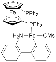 Methanesulfonato[1,1'-bis(diphenylphosphino)ferrocene)](2'-amino-1,1'-biphenyl-2-yl)palladium(II), min. 98% [DPPF Palladacycle Gen. 3]